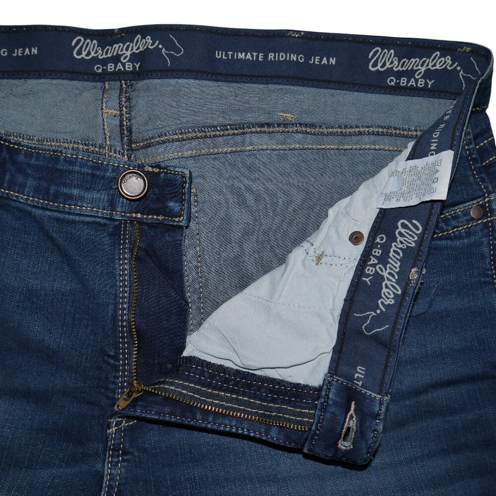 Wrangler Q-Baby Boot Cut Jeans Women's Plus Size 24W x 32 Dark Wash NWT - Picture 12 of 13